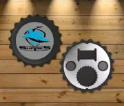 CRONULLA SUTHERLAND SHARKS NRL Magnetic Bottle Opener. Sharks. Fridge Magnet