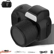 Mini Camera Keychain, 1080P Mini Digital Camera Keychain, with 8 Filters, Led Flash Light and Hd Screen, for Travel Study and Record Lovers (Camera+TF Memory card-64G)