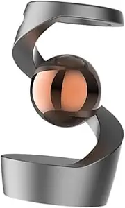kokiya Gravity Defying Kinetic Fidget Toy Floating Ball Desktop Suspended Gyroscope Relaxing Toy, Gray Rose Gold Ball