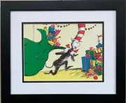 Dr. Seuss "Cat in the Hat Christmas" NEW FRAMED ART