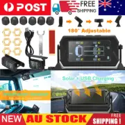 Camper RV Trailer 6 Tire Sensor Digital LCD TPMS Tyre Pressure Monitoring System