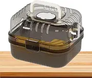 Hamster Carrier Cage,Small Animal Carrier - Lightweight Portable Outdoor Ventilated with Running Wheel Bag for Car Traveling Transport Outing Visit Outside