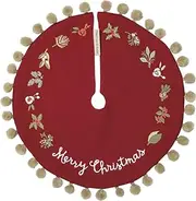 Primitives by Kathy Stitch Art Tree Skirt, Merry Christmas
