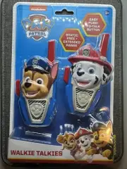 Paw Patrol Chase & Marshall 2-way Radios 500 Ft Walked Talkie Blue NEW 3+
