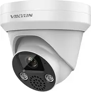 VIKYLIN 5MP IP PoE Turret Camera Outdoor,5MP@30fps, Human/Vehicle Detection,98ft IR Night Vision,Two-Way Talk,512G SD Card Slot,Compatible for Hikvision Security Camera