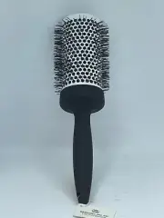 Large Styling Thermal Ionic Ceramic Round Hair Brush -2" Barrel - Black & White