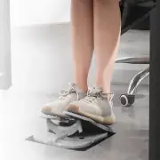 (Grey Size)Foot Stepper Machine Reinforced Nylon Mini Stepper Trainer BL HR