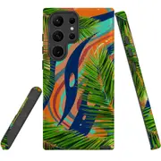 For Samsung Galaxy S23 Ultra Case Shielding Cover, Leaves