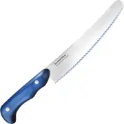 Serrated Bread Knife with Upgraded Stainless Steel Razor Sharp Wavy Edge Width,