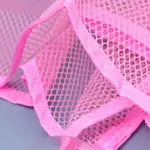 超大三角玩具收納吊床柔軟靈活易可愛玩具網適合粉色