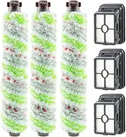 Bissell 3PCS Multi Surface Pet Brush Roll 2306 & 3PCS 1866 Compatible with Crosswave 1785, 2306, 2551 Wet Dry Cleaner