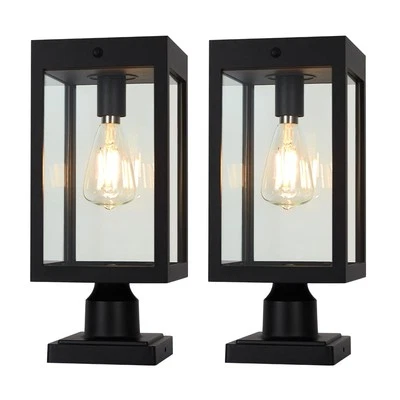 Solar Lamp Post Light Outdoor Waterproof for 4x4 Wooden Posts,Dusk to Dawn So...