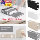 Foldable Bed Sheet Set Organizer Fabric Storage Bins Blankets Bedding Containers