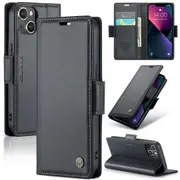 CaseMe iPhone 13 mini Folio Wallet Case Cover Apple Side Closure 13mini [Black]