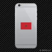 Moroccan Flag Cell Phone Sticker Mobile Morocco MAR MA