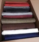 Lot of 10 Mix Colors Fire Treated Polyester Velvet Fabric Yards Scraps Remnants