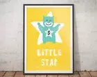 Nursery Decor Little Star Creature Nursery Prints Scandi Print Nursery Nordic