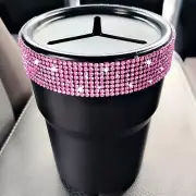 Bling Car Trash Can with Lid，Bling Car Change Holder with Lid,Mini Trash Can ...