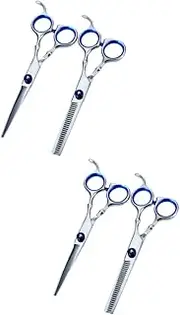 Professional Hairdressing Scissors Inches Stainless Steel Barber Shears Set Teeth Scissor for Salon Home Random