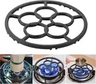 Cast Iron Wok Support Ring, Non Slip Stovetop Stand for Moka Pot Coffee Pot Smal