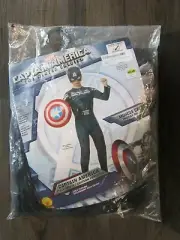 Marvel Comics CAPTAIN AMERICA COSTUME Children's Size LARGE 12-14 Rubie's 885077