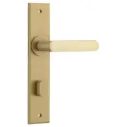 Osaka Lever Brushed Brass Chamfered Backplate