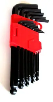 13pc GOLIATH INDUSTRIAL METRIC ALLEN BALL POINT END LONG ARM HEX KEY WRENCH SET