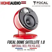 New! Focal Dome Satellite Speaker 1.0 IMPERIAL RED for Home Cinema (POLYGLASS)