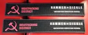 2 MEATPACKING DISTRICT HAMMER & SICKLE TOP RAIL RUBBER BAR MATS NEW