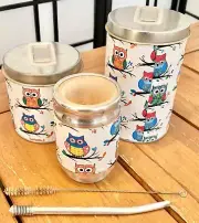 Owl White yerba mate set Argentina