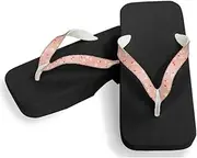 Hajime(一歩) [One Step] [Hajime] Geta Geta Clogs, Soft and Water Resistant, Made of Sponge, 11.2 inches (28.5 cm), BK/Cherry Blossom x Pink, Cherry Blossom x Pink (Sakura x Pink/28.5), Sakura × Pink, 28.5 cm