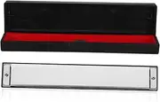[ULDIGI] Holes C-key Harmonica for Boys and Girls and Adults Learning Musical Instruments Black