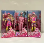 Barbie The Movie Neon Inline Roller Skating Barbie, Ken & Pink Jumpsuit Barbie