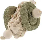 HYTROVE Wooden Teething Toy Set for Hamsters Rabbits Guinea Pigs Chewing Tablets Included