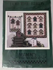 FOR THE BIRDS Quilt & Wall Hanging Pattern Debbie Mumm 28x31" 14x18" Crafts Rare