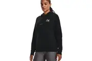 Womens Under Armour Essential Fleece Black/ White Hoodie