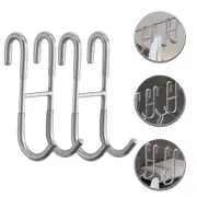 2 Pcs Hook S-hook over The Door Hanger Hooks for Hanging