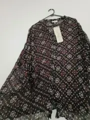 Autograph Plus Size 18 Black Floral Shirt Top Tops Blouse New Sheer