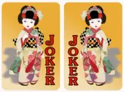 Mah Jongg Jong Mahjong 10 Joker Stickers Geisha Girl - Set #045 *Free Shipping*
