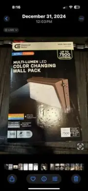 Commercial Electric WP80CE/1 250W Equivalent LED Bronze Dusk-Dawn Wall Pack