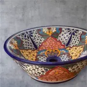 TALAVERA Vessel Bathroom Sink/over the top 17 inches diameter X 6 inches tall