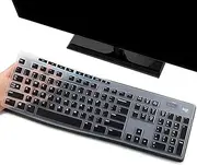 i-Tensodo Keyboard Cover Skin Protector Fit Logitech MK275 MK270 Wireless Keyboard, Logitech K200 K260 K270 MK200 MK260 Keyboard-Black