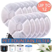 12Pcs Carbon Filters Water Fountain Replacement For Pet Cat Water Drinking