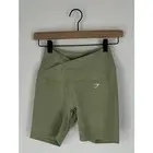 GymShark Crossover Shorts Womens Small Light Sage Green New B4A9A Biker