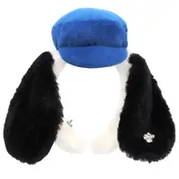 在飛比找蝦皮購物優惠-日本進口 環球影城 Snoopy 史努比 藍色帽子 黑色大耳