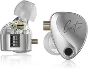 KZ Castor IEM, KZ Harman Edition in Ear Monitors with Dual Dynamic Drivers, IEM Earphones, Tunable Wired Earbuds with 2dd Drivers, Adjusting Switch, Noise-isolating (Standard Version)