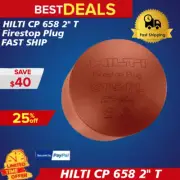 HILTI CP 658 2" T Firestop Plug, BRAND NEW, 2 PACK, FREE HAT, FAST SHIP