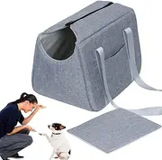 Small Cat Carrier, Small Pet Shoulder Bag, Pet Cat Carrier Purse with Shoulder Strap, Zipper Security Bag for Small Puppies for Shopping, Going Out