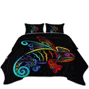 Colorful Chameleon Coverlet