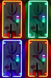 Anti Finishing Colorful LED Light Coin Mech Acceptor TW-389 for Vending Machines